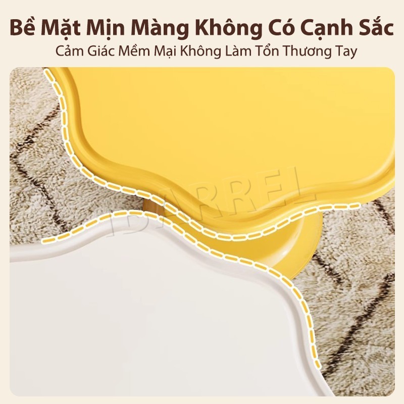 Bàn Trà Mặt Hoa Nghệ Thuật Nhựa Cao Cấp Decor Đa Năng Phòng Khách Quán Cafe | BigBuy360 - bigbuy360.vn
