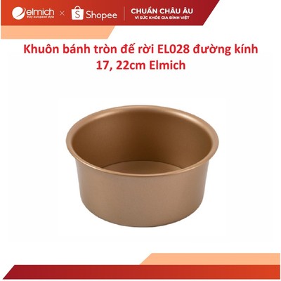 Khuôn bánh tròn đế rời EL028 đường kính 17, 22cm Elmich