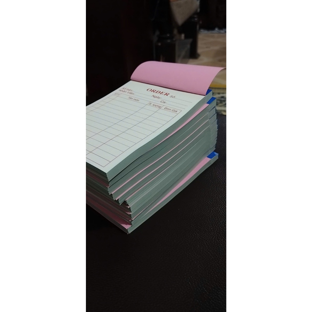 Hoá đơn bán hàng in sẵn loại 1 liên khổ A5 cuốn 100 tờ giấy dày dặn
