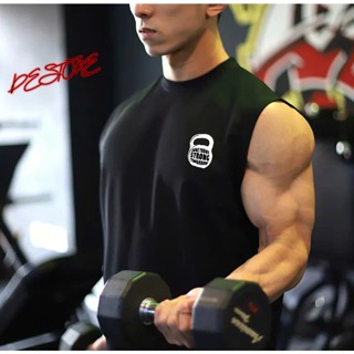 [BST TANKTOP GYM] Áo tank top gym áo tập gym nam cotton 100% dày dặn
