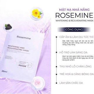  combo 10 Mặt nạ ROSEMINE WHITENING AND REJUVENATING MASK hàn quốc hạn dùng 2028 