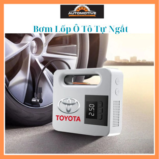 Bơm lốp ô tô Bơm lốp xe hơi điện tử tự ngắt Bảo hành 12 tháng Bomlopoto bomloptoyota