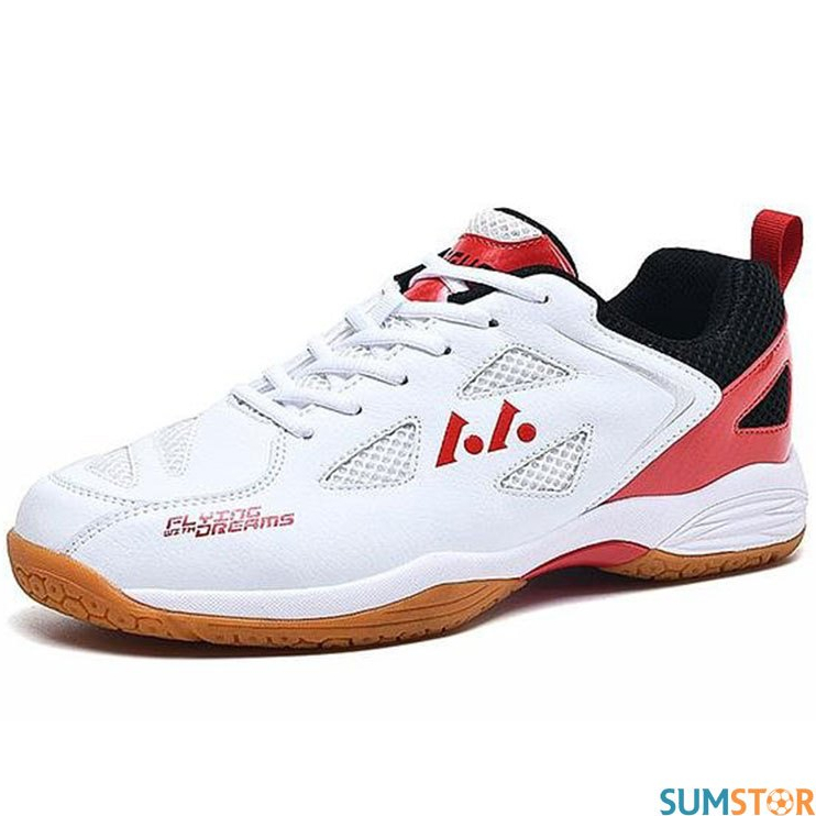 Giày Cầu Lông Lefus L022 Trắng Đỏ - Giày Thể Thao Cao Cấp Nam Nữ