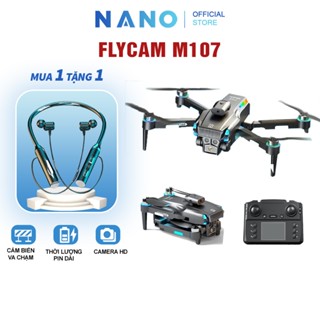 Flycam M107 Flycam Giá Rẻ Tay Cầm Điểu Khiển Có Màn Hình Camera HD Sắc Nét