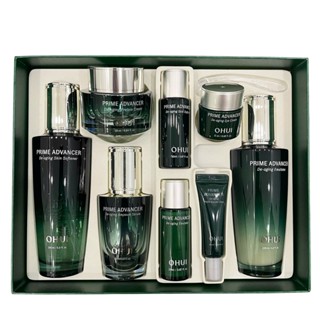 [8 sản phẩm] Set Ohui Xanh Prime Advancer – Giúp Tái Tạo Da, Chống Lão Hoá, Căng Bóng Mịn Da