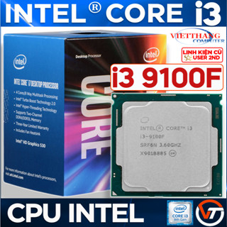 CPU i3 9100F Coffee Lake Thế hệ Intel thứ 9 Socket 1151 cho Main H310, B365 ... ( Cũ - 2nd )