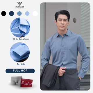 Áo Sơ Mi Nam Trơn Tay Dài Chất Sợi Tre Cao Cấp - Sơ Mi Nam Basic Thanh Lịch (SM23007) - Musland
