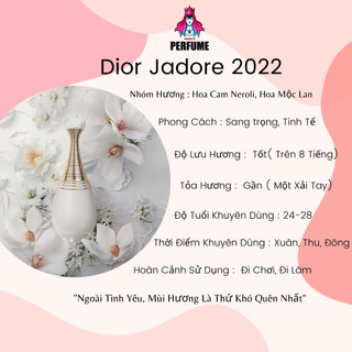 {Chính Hãng} Nước Hoa Nữ 𝗗𝗜𝟬𝗥 𝐉'𝐚𝐝𝐨𝐫𝐞 𝐄𝐚𝐮 𝐝𝐞 𝐏𝐚𝐫𝐟𝐮𝐦