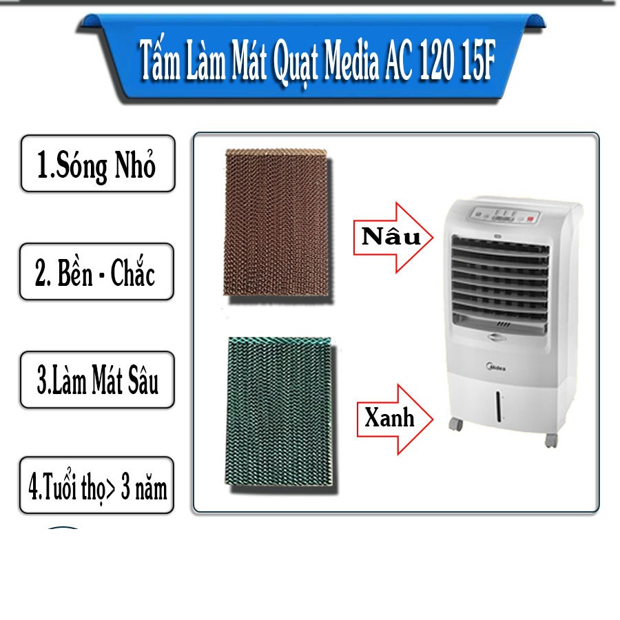 Tấm làm mát quạt midea AC120- 15F