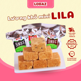 Lương khô mini LiLa bánh lương khô mini Lodaz tiện lợi, dinh dưỡng có nhiều vị 500gr
