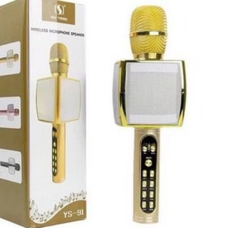 Mic Bluetooth YS-91, kiểu dáng đẹp, míc hát nhẹ, giá mềm