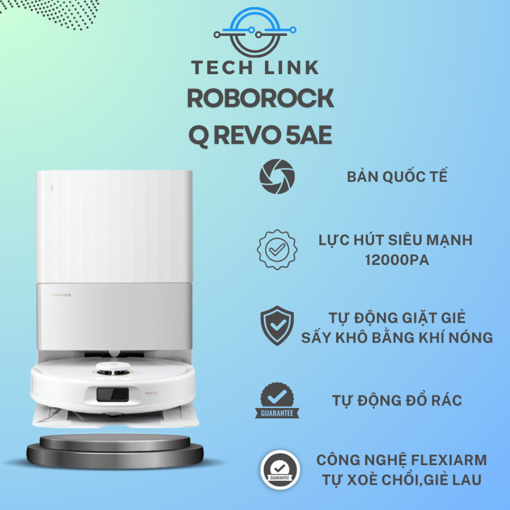 Robot hút bụi lau nhà Roborock Qrevo 5AE – Hàng Chính Hãng