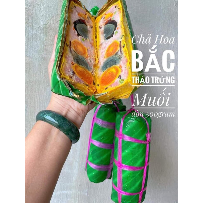 CHẢ HOA BẮC THẢO TRỨNG MUỐI. Đòn 500g (giao hỏa tốc)