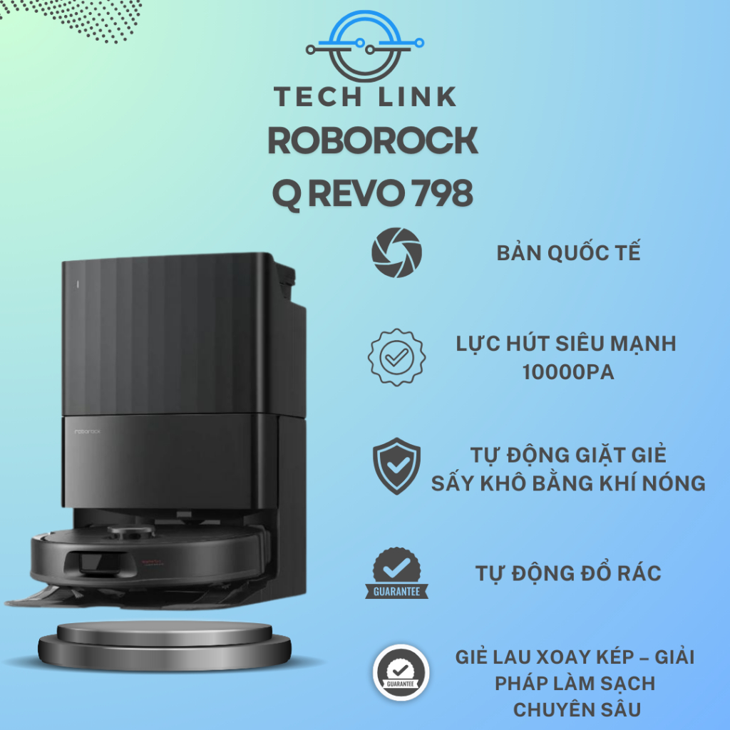 Robot hút bụi lau nhà Roborock Q Revo 798 – Hàng Chính Hãng