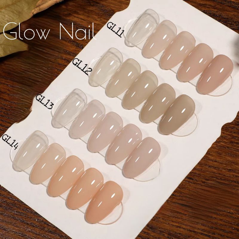 Sơn thạch nude,sơn thach nâu nude,cam nude móng tay,sơn gel nail Glow Nail 15ml
