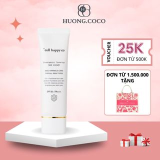  Kem chống nắng Cellhappy 3 in 1 nâng tone bảo vệ da khỏi ánh nắng mặt trời giúp da căng bóng 