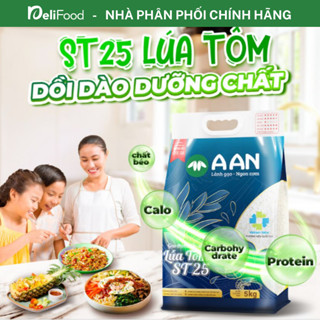 Gạo ST25 Lúa Tôm AAN Chính Hãng - Gạo ngon số 1 thế giới, Đặc sản Sóc Trăng