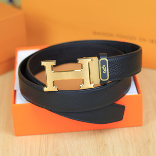 Thắt lưng nam mặt khoá tự động dây da bò bản dây 3.5cm - HG2218