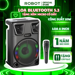 Loa Bluetooth, Loa Hát karaoke RB700 Tặng Kèm Mic Có Dây,  Màng Loa 8 Inch Bass Cực Đã  _Bảo Hành 12 Tháng
