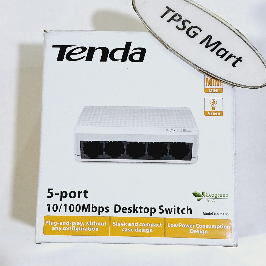 Switch Tenda 5 Port 10 / 100Mbps (Hub chia mạng Tenda Chính hãng)