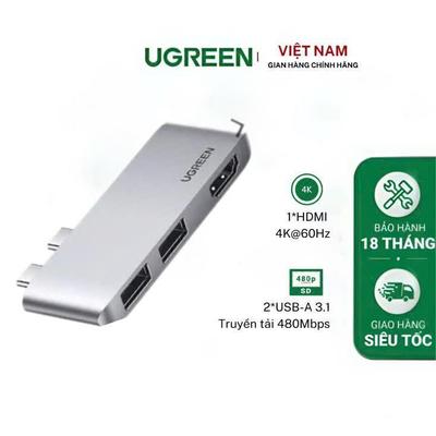 Bộ chuyển đổi Ugreen USB Type C to HDMI USB 3.1 dành cho Mac 10914 | Chính hãng - Bảo hành 18 tháng 1 đổi 1