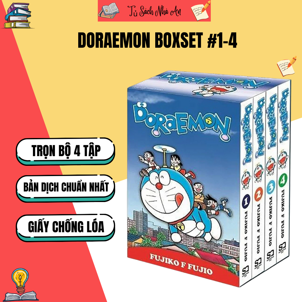 Sách - Books - Doraemon BoxSet #1-4 NXB Kim Đồng