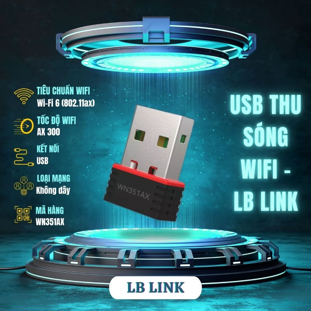 USB thu wifi LB LINK Nano BL WN151, tiện lợi dùng cho laptop