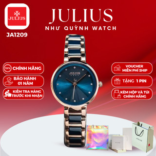 Đồng hồ nữ ja-1209 julius hàn quốc mặt size 3cm dây thép