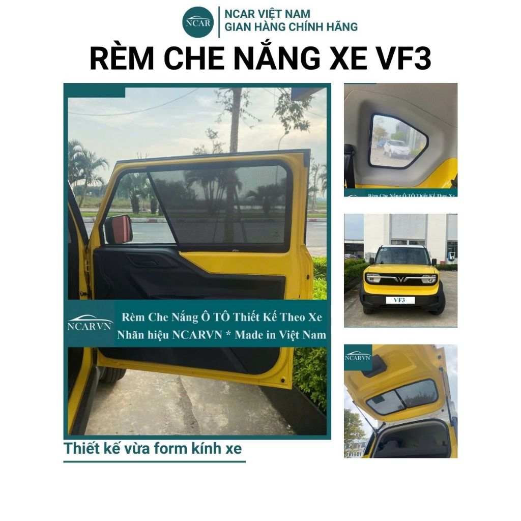 Rèm Che Nắng xe VF3, Thương Hiệu Ncarvn