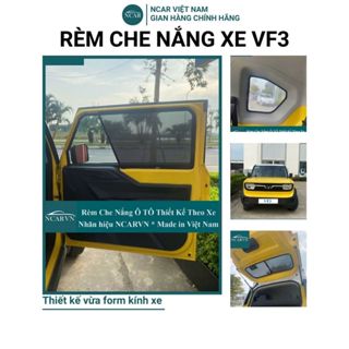 Rèm Che Nắng xe VF3, Thương Hiệu Ncarvn, thiết kế vừa vặn khung kính cửa xe