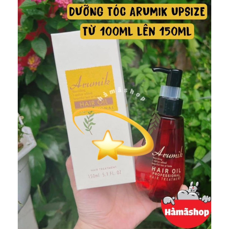 DẦU DƯỠNG TÓC NỘI ĐỊA NHẬT ARUMIK 150ML BIGSIZE