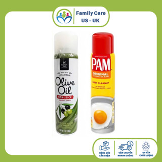 Dầu Pam ăn kiêng 1200 lần xịt 0 calo & Dầu Olive Member's Mark dạng xịt dùng chiên dầu ăn eatclean