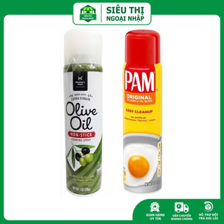 Dầu Pam ăn kiêng 1200 lần xịt 0 calo & Dầu Olive Member's Mark dạng xịt dùng chiên dầu ăn eatclean 