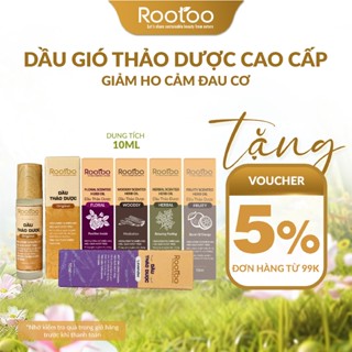 Dầu Gió Thảo Dược Rootoo Hương Thơm Thư Giãn, Giữ Ấm Cơ Thể, Thuần Tự Nhiên Dạng Lăn - Dung Tích (10ml)
