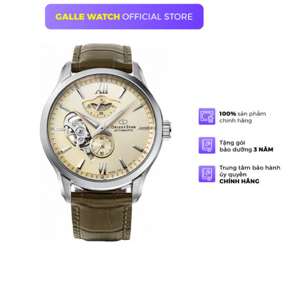 Đồng hồ cơ nam Orient Star Layered Skeleton RE-AV0B10G00B kính Sapphire cong kép dây da chính hãng