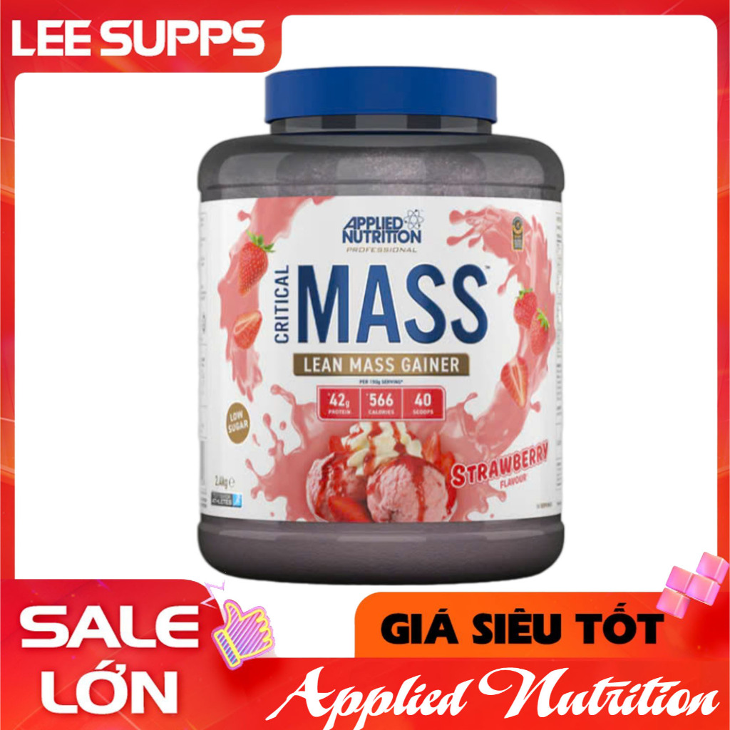 Critical Mass 2,4kg Applied Nutrition - Sữa tăng cân tăng cơ cho người gầy