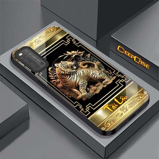 Ốp Lưng VIVO V19 Mặt Lưng Kính Cường Lực 3D In Hình 12 Con Giáp Tài Lộc