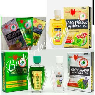 [Hàng Mỹ]date/2028 Dầu Gió EAGLE BRAND  Xanh ,trắng Con Ó 2 Nắp 24ml