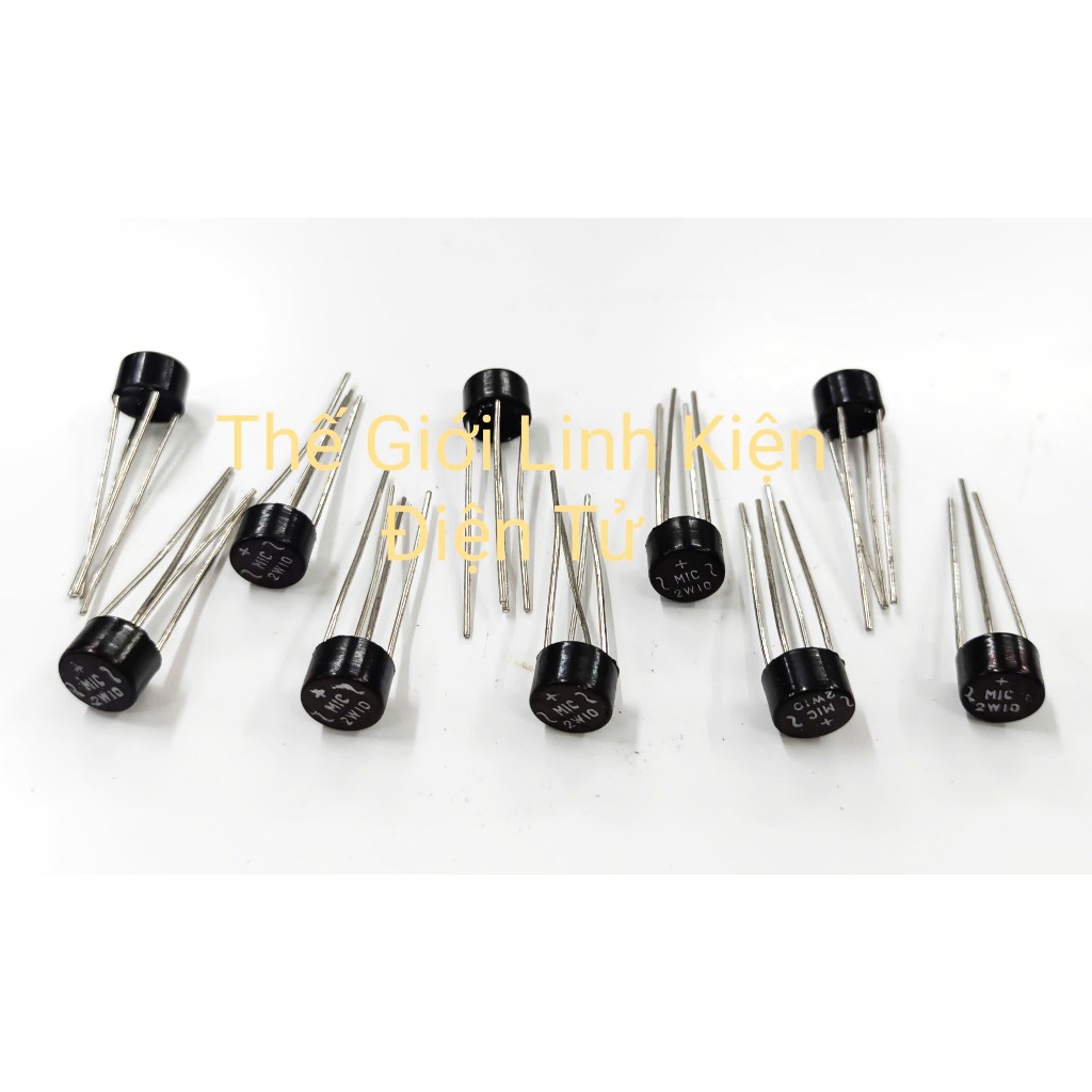 Combo 10 Diode điốt cầu 2W10 MIC (2A)