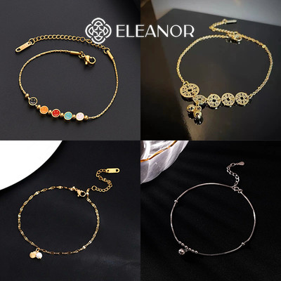 Lắc chân nữ titan Eleanor Accessories đa dạng kiểu dáng phụ kiện trang sức vòng chân 9689