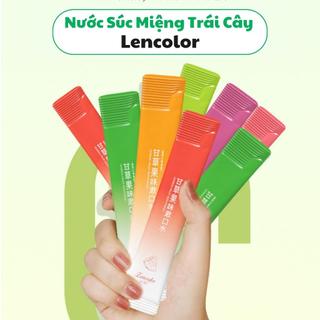   Hộp 20 Gói  Nước Súc Miệng Vị Trái Cây LenColor Nước Xúc Miệng Trắng Răng Thơm Miệng Khử Mùi Hôi 