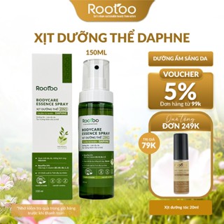 Xịt Dưỡng Thể Body Mist 2 trong 1 Daphne Rootoo Thuần tự Nhiên Hỗ Trợ Dưỡng Ẩm Sáng Da (150ml)