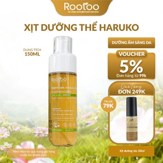 Xịt Dưỡng Thể Body Mist 2 trong 1 Haruko Rootoo Thuần Tự Nhiên Hỗ Trợ Dưỡng Ẩm Sáng Da (150ml)
