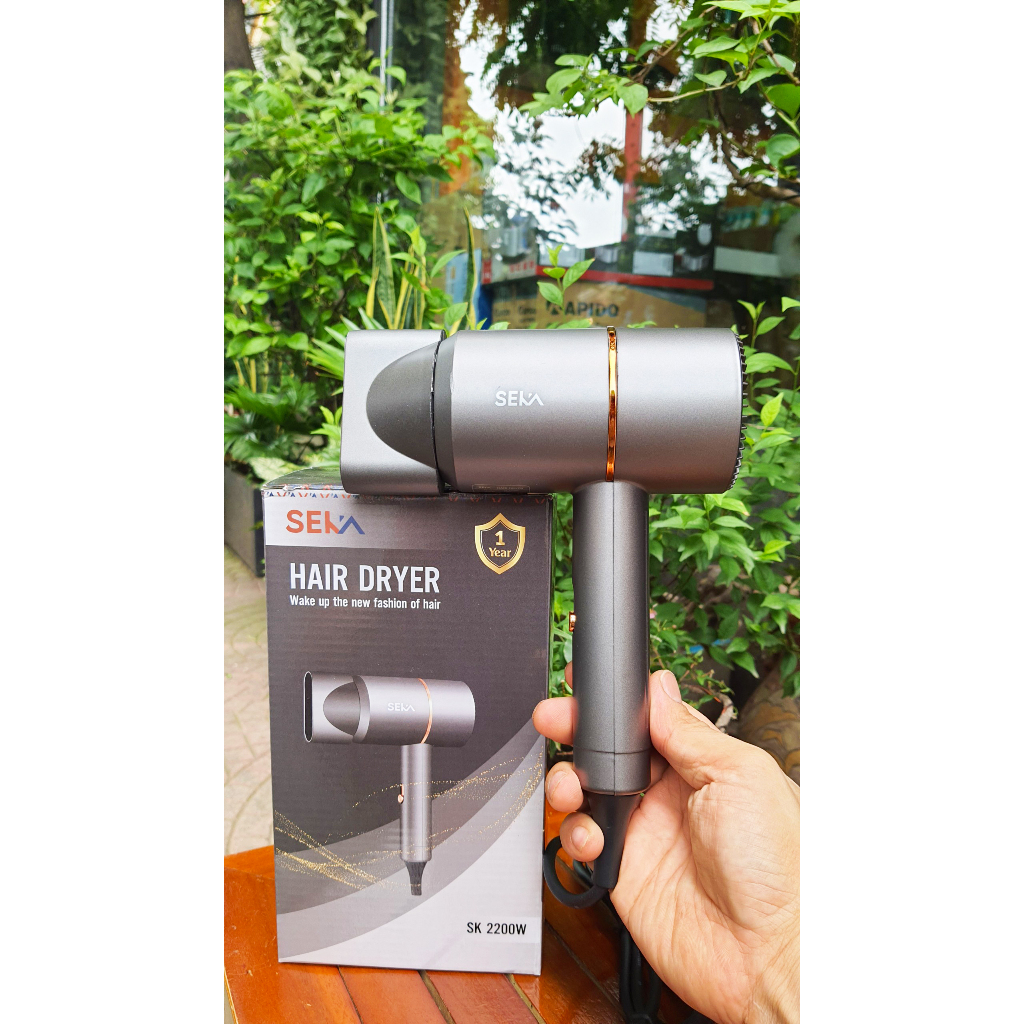 Máy Sấy Tóc Gấp Gọn SEKA SK2008/SK2200 Sấy 2 Chiều Nóng Lạnh, 3 Chế Độ Sấy, Tạo Kiểu Tóc BH 12 tháng
