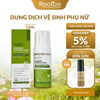Dung Dịch Vệ Sinh Phụ Nữ Rootoo Thuần Tự Nhiên Hỗ Trợ Giảm Ngứa, Khử Mùi Hôi, Cân Bằng PH, Sạch Dịu Nhẹ (150ml)