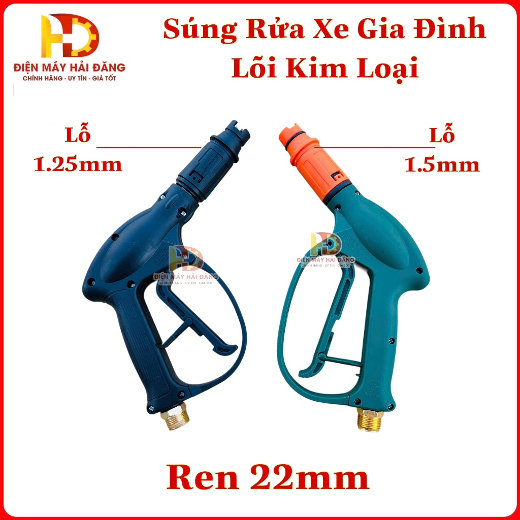 Súng xịt rửa xe gia đình cao cấp Lỗ béc 1.2 Và 1.5 100% lõi đồng, súng xịt rửa xe thương hiệu Dekton
