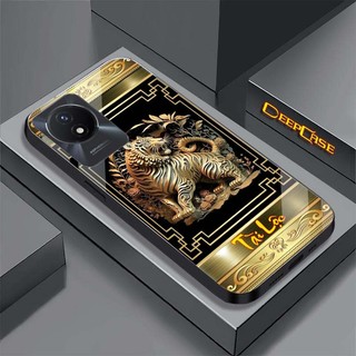 Ốp Lưng VIVO Y02, Y02S Mặt Lưng Kính Cường Lực 3D In Hình 12 Con Giáp Tài Lộc