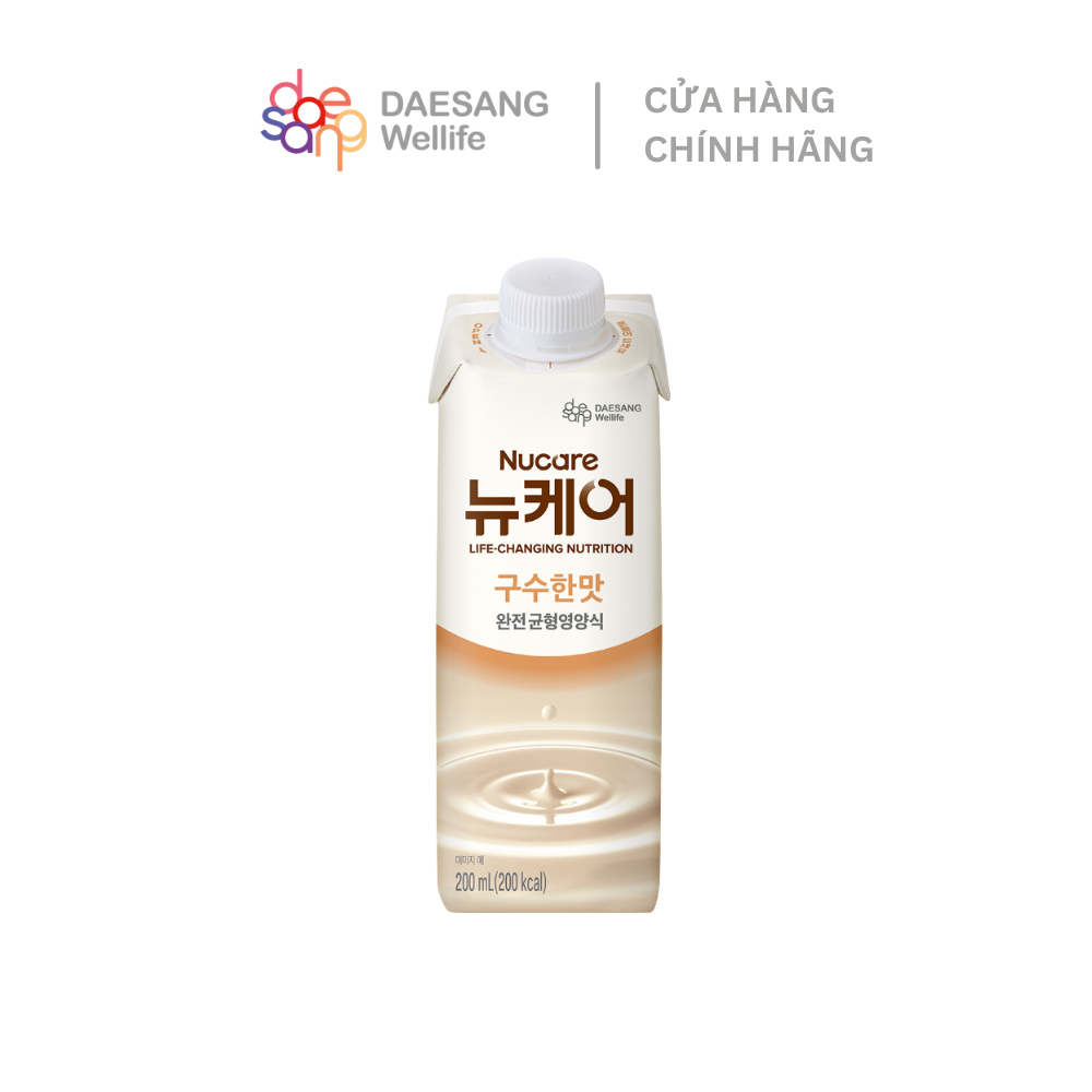 Daesang Wellife Sữa dinh dưỡng NUCARE vị gạo rang NUCARE roasted rice 200ml