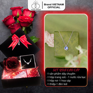  Dây chuyền bạc nữ MERMAID AND THE SEA nạm đá,chốt khóa cao cấp trẻ trung phù hợp đeo đi học,đi chơi,đi làm TYCHE JEWELRY 