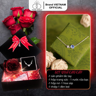  Lắc tay bạc nữ MERMAID AND THE SEA nạm đá ,chốt khóa cao cấp trẻ trung phù hợp đeo đi học đi chơi,đi làm TYCHE JEWELRY 